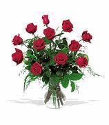 One Dozen  Red  Roses - One dozen long-stemmed red roses with fillers and bauatiful greens . Florist Offer<br><br>Code:804-1976-804-0000059546