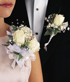 White Rose Corsage