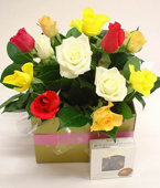 BOXED ROSES AND CHOCS
