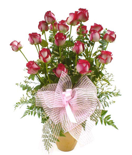 V001 - V001 Approx. size 17 x 32 in. Song of Love ....Arrangement of 20 fresh long stem roses.<br><br>Code:764-3731-764-0000082201