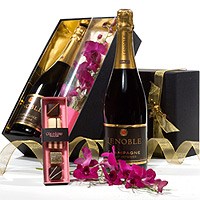 Champagne, Chocolates & Exotic Orchid