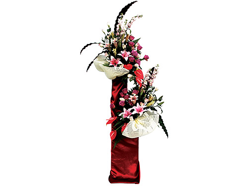 Ritzy - Anthuriums, matthiola, roses, stargazer lilies and foliage.<br><br>Code:702-7676-702-0000098181