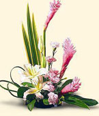 Ginger and lilies bouquet