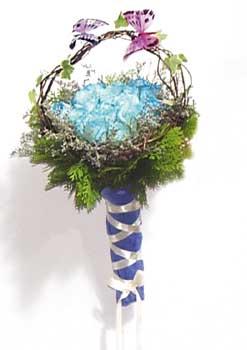 whisper of love - 2 butterfly that whisper the love with 12 blue roses.<br><br>Code:702-6303-702-0000056062