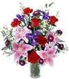 Dozen Roses in Vase