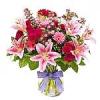 Seasonal Flowers in Vase